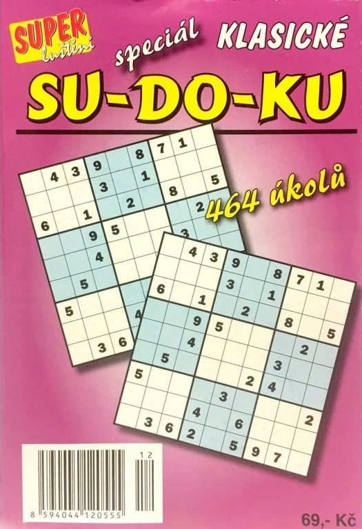 Sudoku klasické 2017-2018 - speciál 464 úkolů