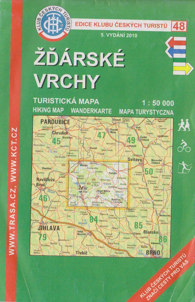 Žďárské vrchy - turistická mapa