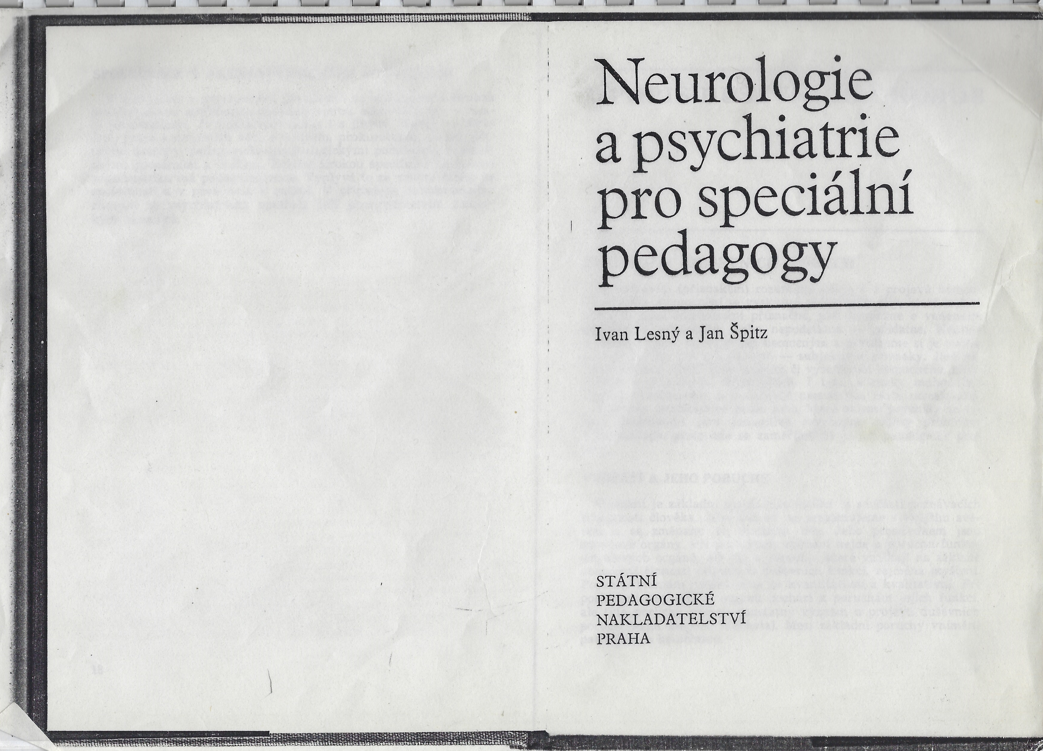 Neurologie a psychiatrie pro speciální pedagogy