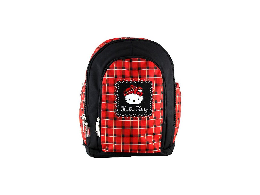 Školní batoh-Hello Kitty Red Karo 9674