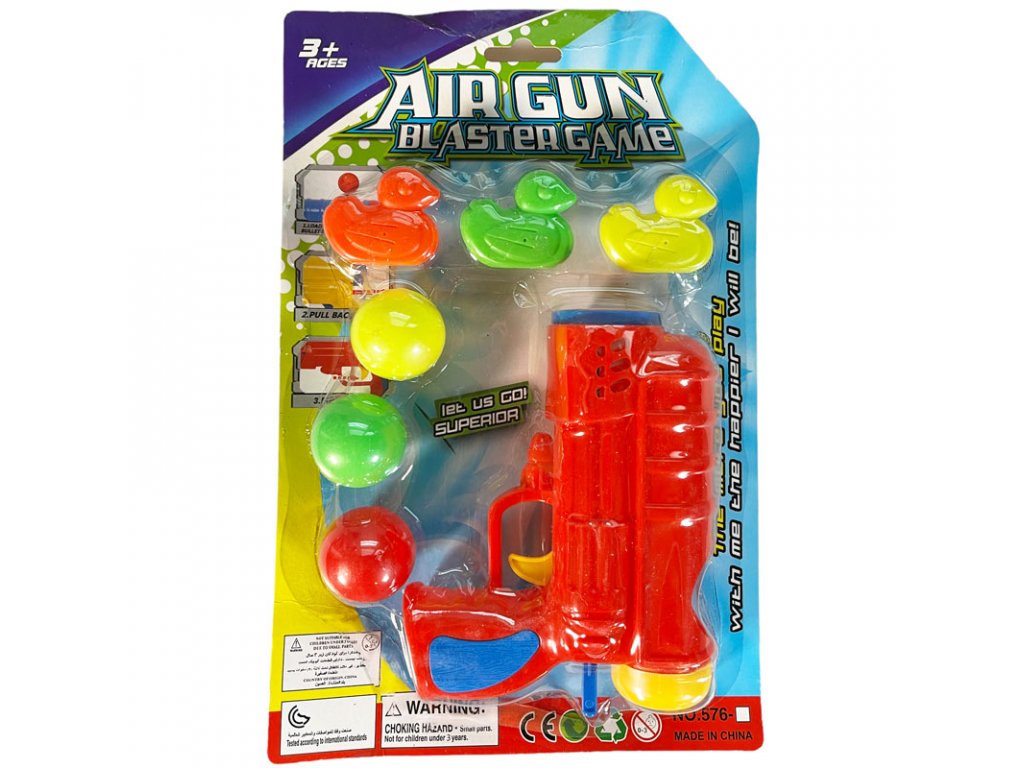 Air Gun pistole s náboji a kačenkami 9434