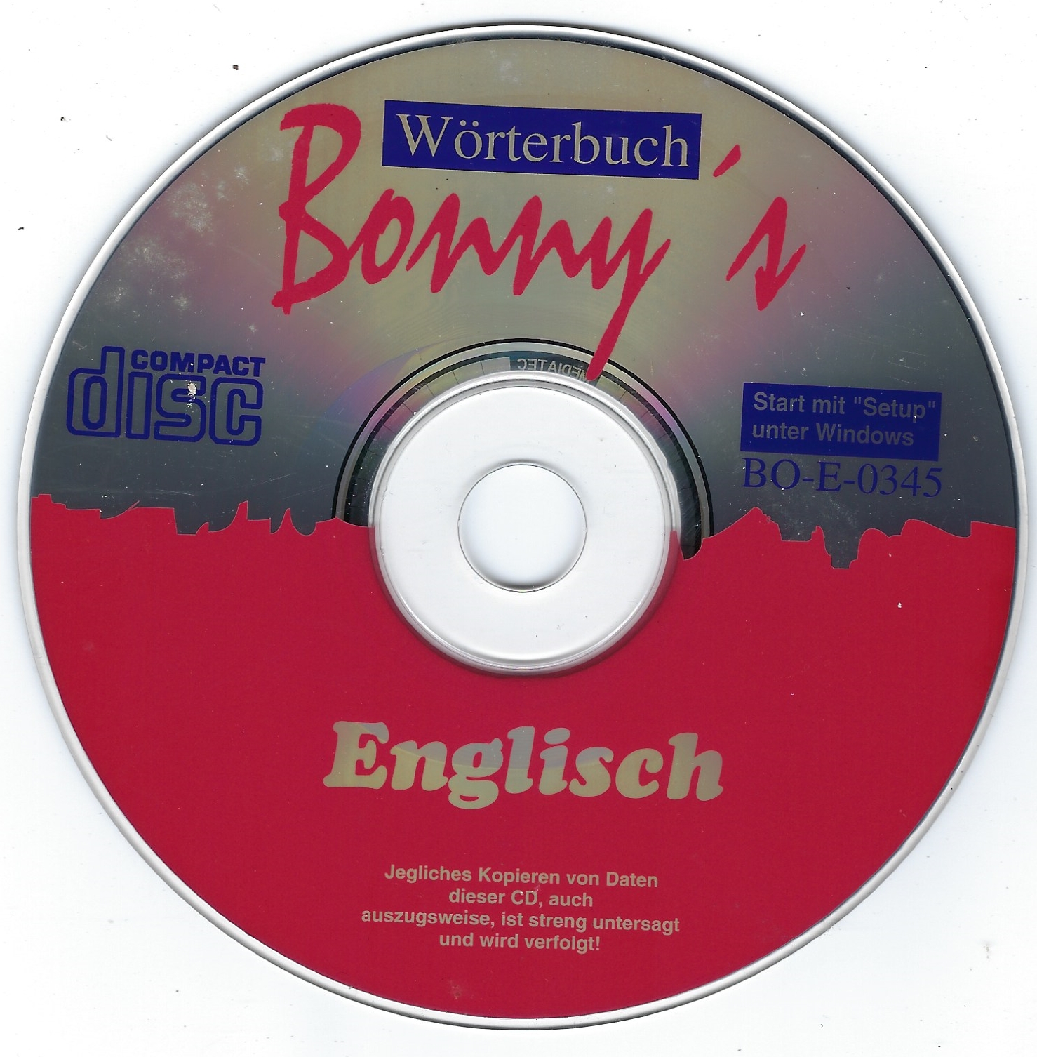 CD-ROM - Wörterbuch Bonny’s-Englisch