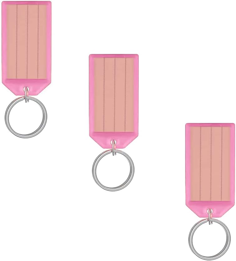 Přívěsek na klíče plastový 3ks růžový