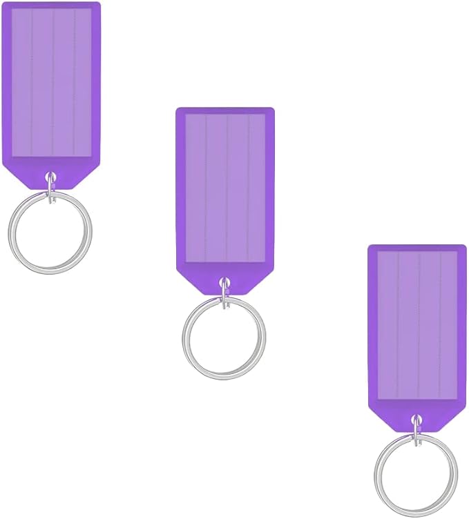Přívěsek na klíče plastový 3ks fialový