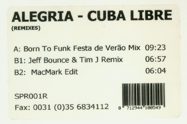 EP-Alegria - Cuba Libre (Remixes)