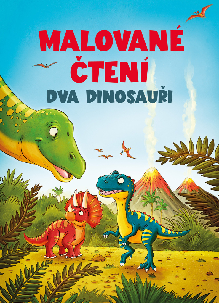 Malované čtení-Dva dinosauři