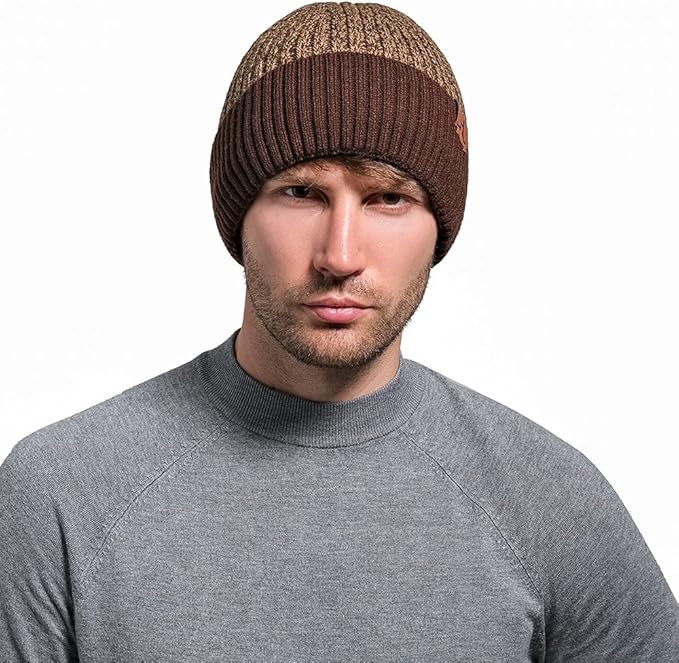 Čepice zimní Unisex Beanie hnědá