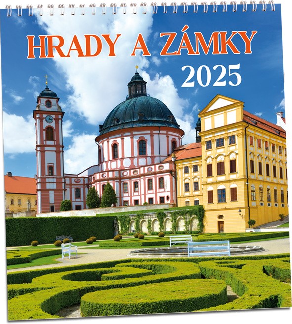 Kalendář 2025-Hrady a zámky - nástěnný měsíční