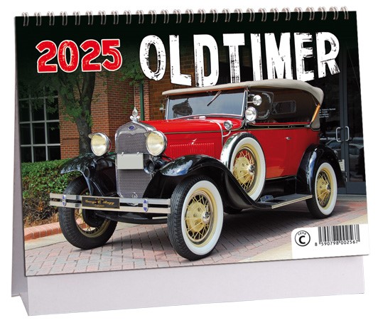 Kalendář 2025-Old Timer - stolní týdenní