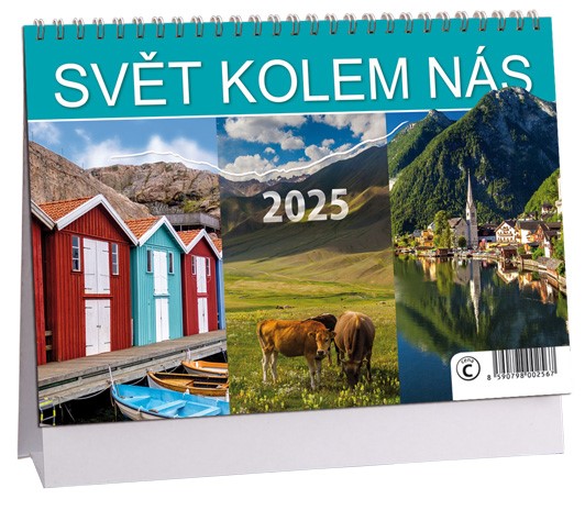 Kalendář 2025-Svět kolem nás - stolní týdenní