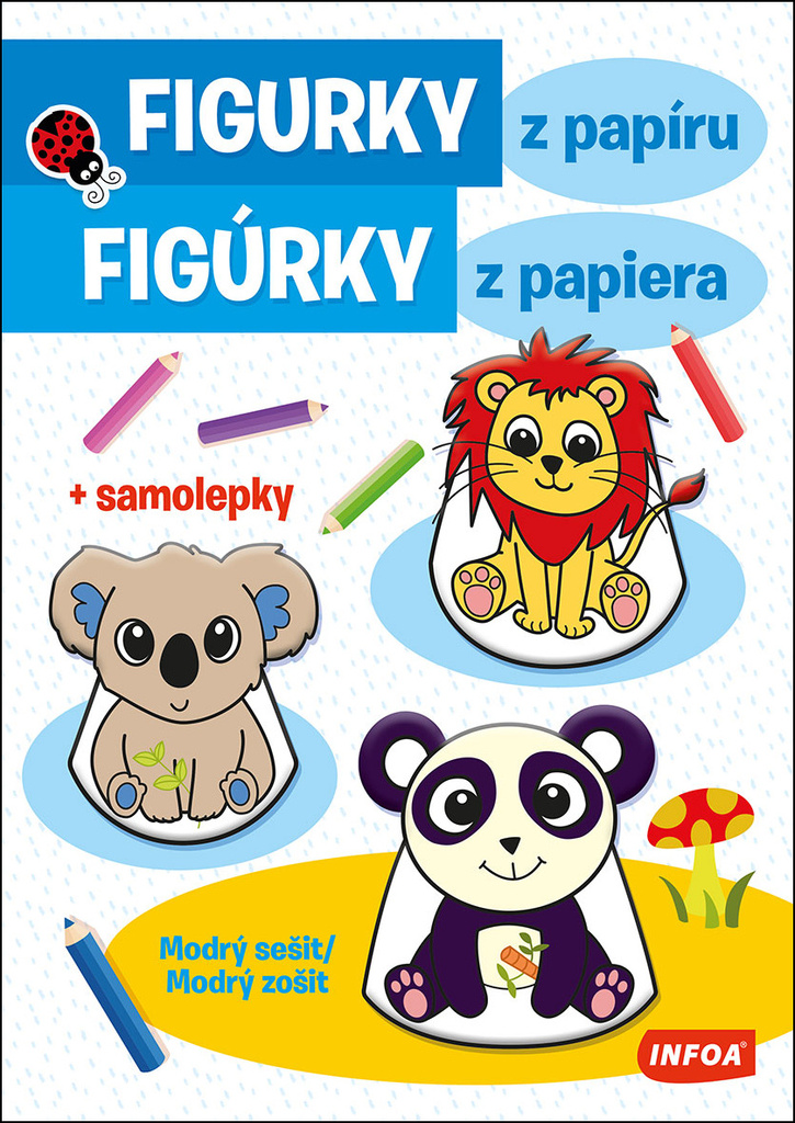 Figurky z papíru-Modrý sešit