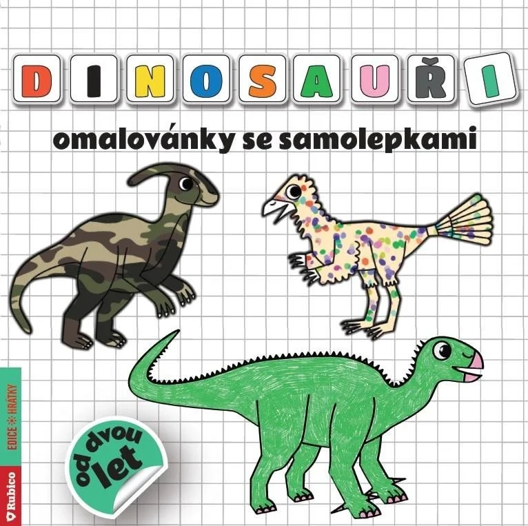 Dinosauři-omalovánky se samolepkami