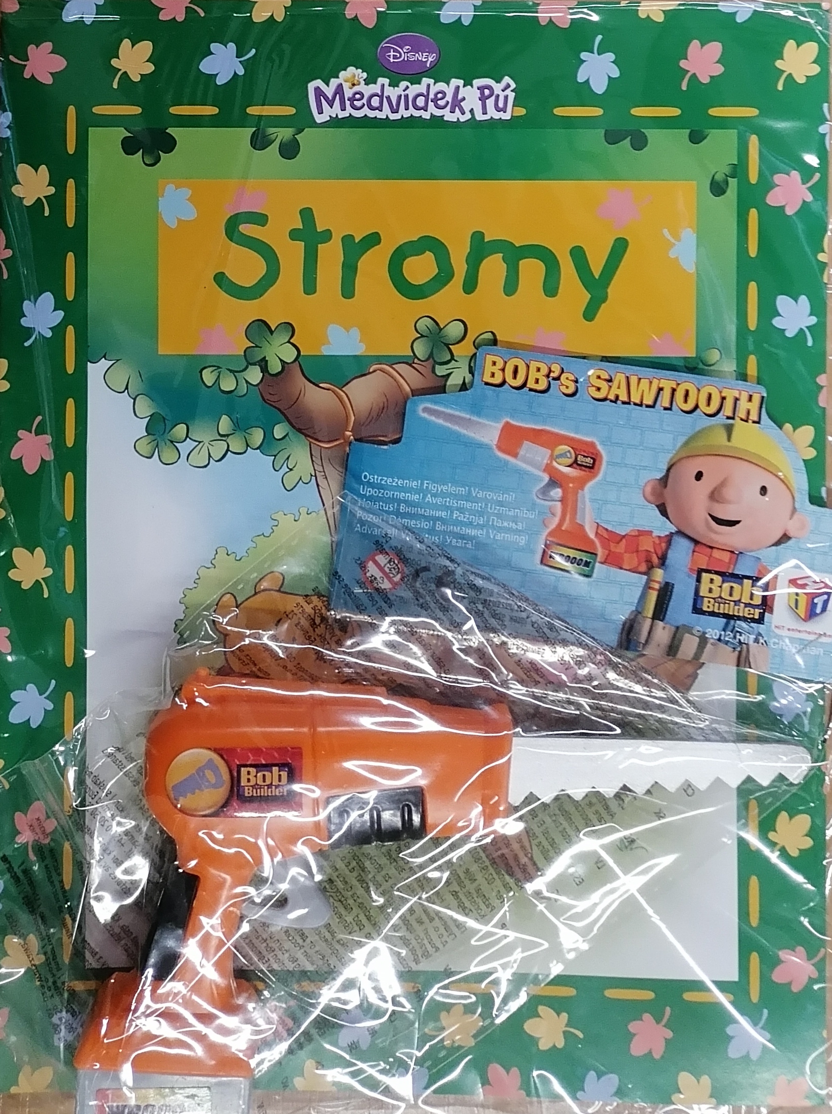 Medvídek Pú-Stromy + hračka Bořek Stavitel