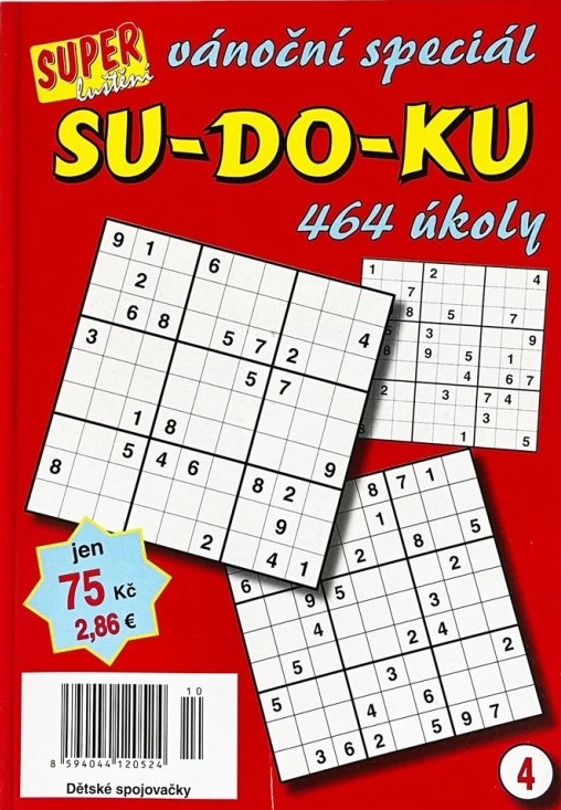 Sudoku 4/22-vánoční speciál 464 úkoly