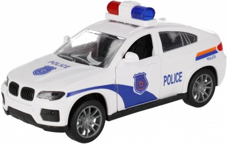 Auto na setrvačník-Policie bílé