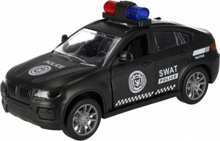 Auto na setrvačník-Policie černé