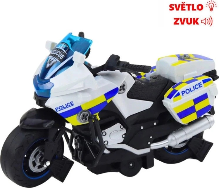 Šroubovací policejní motocykl se světelnými a zvukovými efekty