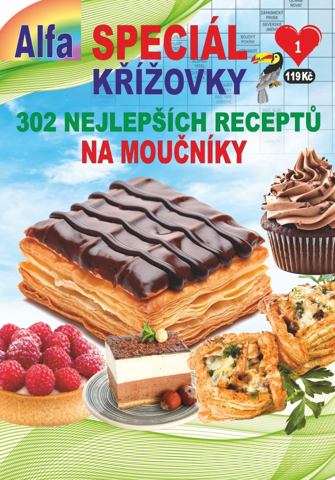 Křížovky-302 nejlepších receptů na moučníky